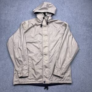 vintage ash creek reversible windbreaker jacket‎ beige blue xl